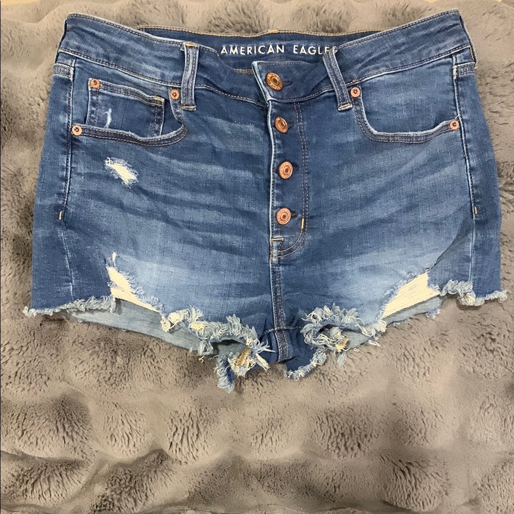 American Eagle Outfitters Women's Blue Denim Shorts